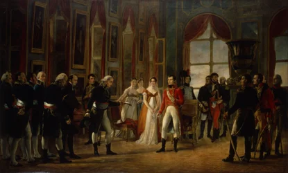 Napoleon empfängt die Senatoren und erklärt sich selbst zum Kaiser, 18. Mai 1804